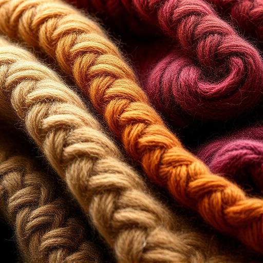 A close-up of luxurious wool fabrics in various textures and shades.